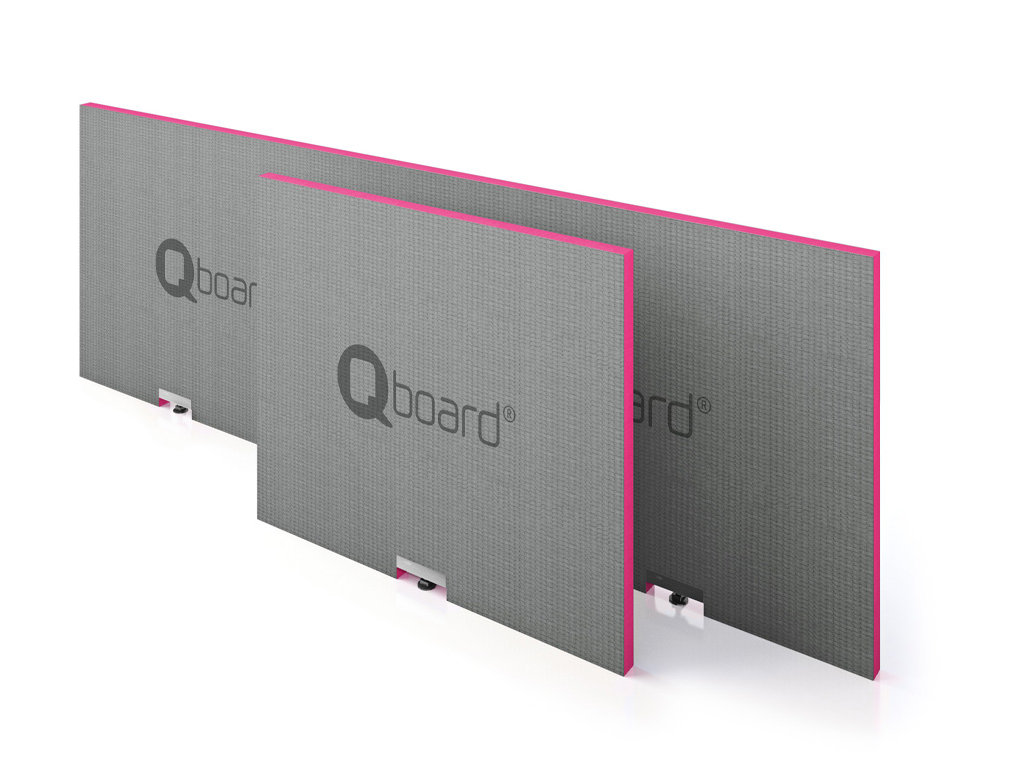 Qboard® qladd Wannenbauelement zur einfachen Verkleidung von Badewannen.