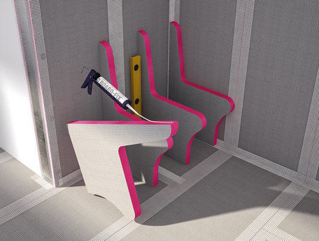 Sitzbank für die Dusche bauen mit Qboard: Schritt 2