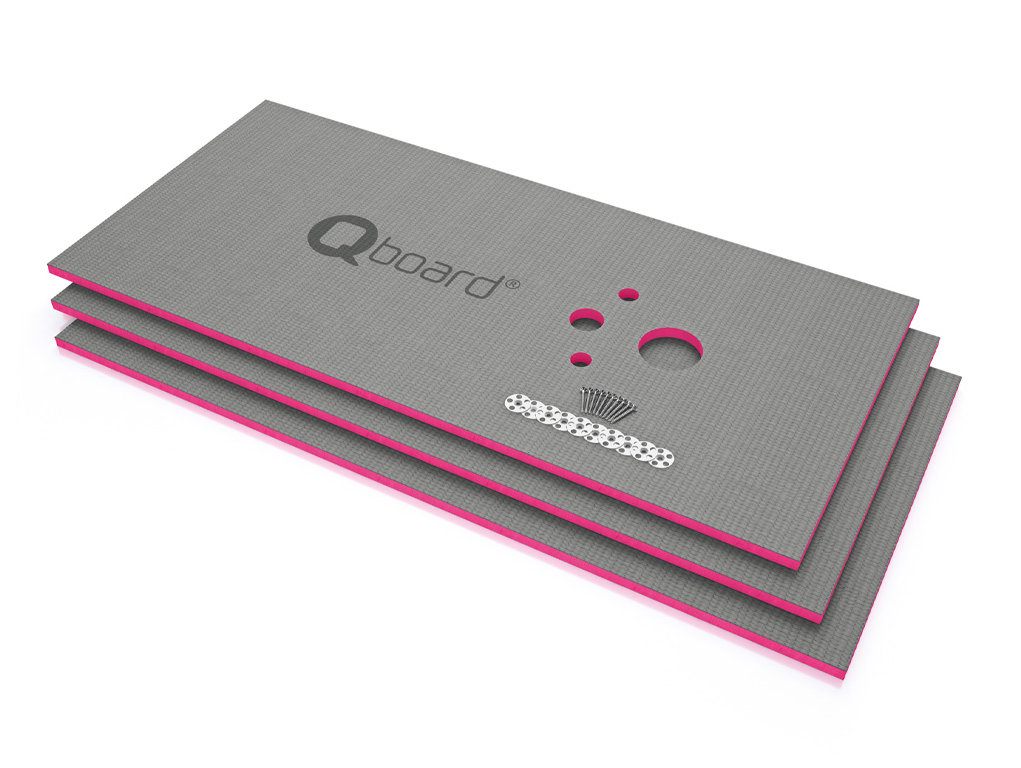 Qboard® quick Montageset zur Verkleidung von WC-Vorwandelementen
