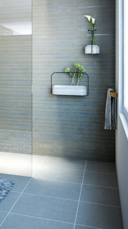 Vloeregalisatie in de badkamer met Qboard bouw- en tegelelementen